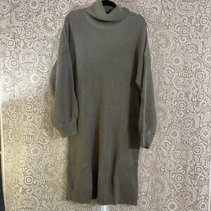 Sage Sweater Dress 2X New
